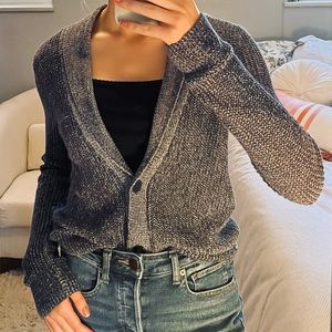 American Eagle Dark Purple Sweater